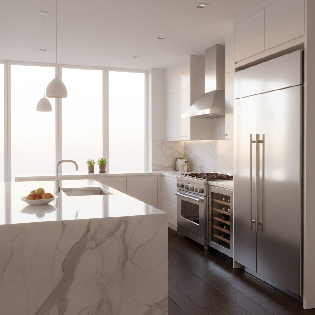 Luxury kitchen with premium appliances
